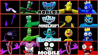 ALL JUMPSCARES in EVERY GAME | Roblox vs Minecraft vs Gmod | Rainbow Friends 2