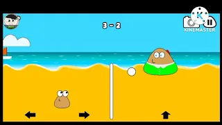 Кто Босс Волейбола? Забавные моменты, играю с другом в Pou!