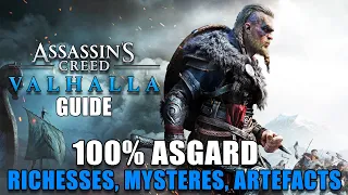 ASSASSIN'S CREED VALHALLA : 100% ASGARD : Richesses et Mystères GUIDE EMPLACEMENTS TERRITOIRES