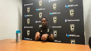 Columbus Crew head coach Wilfried Nancy discusses the 3-1 win over the Chicago Fire