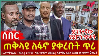 Ethiopia - ጠቅላዩ ለፋኖ ያቀረቡት ጥሪ፣ በራያ የትግራይ ባንዲራ፣ ጌታቸው አደጋ ውስጥ ገብቷል፣ ኢትዮጵያ አዲስ ወደብ፣ ድንገተኛው የድሮን ጥቃት