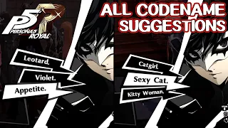 All Codename Suggestions - Persona 5 Royal