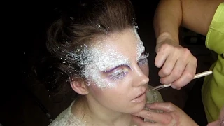 Ice Queen / Frozen Spring backstage photoshoot