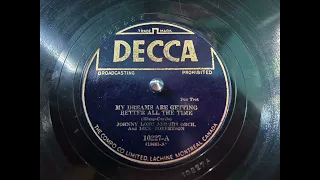 Johnny Long - My Dreams Are Getting Better All The Time @dingodogrecords #78rpm #record #records