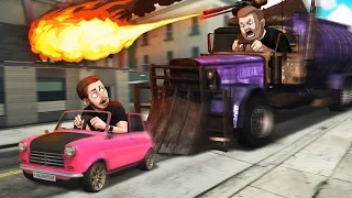 Escape The Fire-Breathing Truck! | GTA5