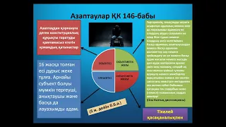 №4 Адамның және азаматтың конституциялық және өзге де құқықтары мен бостандықтарына қарсы қылмыстық