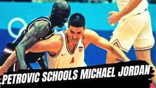 Drazen Petrovic SCHOOLS Michael Jordan number of times [1 on 1 Plays]