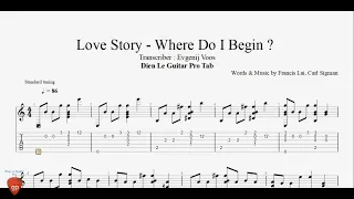 Love Story - Where Do I Begin by Francis Lai & Carl Sigman - Guitar Pro Tab