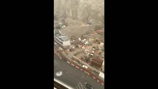 Thunderstorm hits the Rock