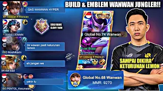 INI KAN YANG KALIAN TUNGGU? BUILD & EMBLEM WANWAN JUNGLER VERSI UDAWAN TOP GLOBAL WANWAN!