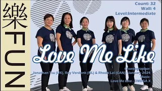 Love Me Like Line Dance--世界排舞  樂FUN--Music-Love Me Like - OMEGA X