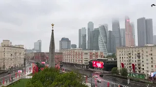 Снег в Москве 7 мая