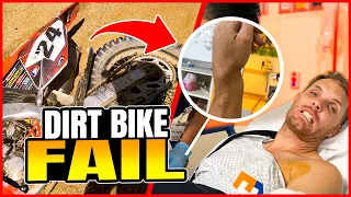 Dirt bike Fail ~ Broken wrist ~ Baja California