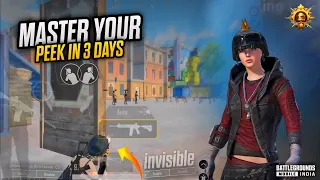 How To Master invisible Peek & Crouch in 3 days | Faster peek settings guide & tips trick Bgmi/Pubg