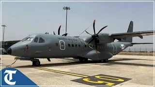 Indian Air Force chief receives first C-295 transport aircraft made for India by Airbus