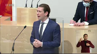 Sebastian Kurz Bundeskanzler ÖVP   Nationalratssitzung vom 03 04 2020