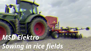 MSD ELEKTRO, seed drill for cereals in paddy fields | MATERMACC