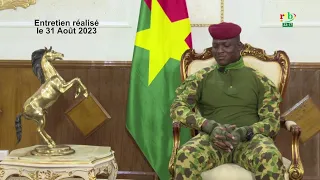 RTB - Entretien avec le Président de la Transition, Chef de l'Etat, le Capitaine Ibrahim TRAORE