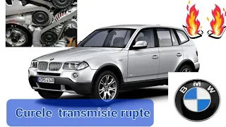 CUM SCHIMBAM CURELE TRANSMISIE ,ROLE SI POMPA APA , PAS CU PAS  LA BMW X3 E83  2.0 D  M47