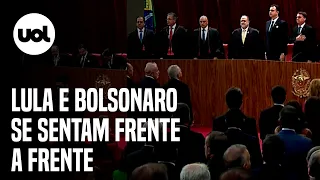 Lula e Bolsonaro sentam frente a frente em posse de Moraes no TSE