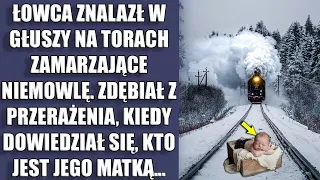 Łowca znalazł w głuszy na torach zamarzające niemowlę. Zdębiał z przerażenia, kiedy dowiedział się..