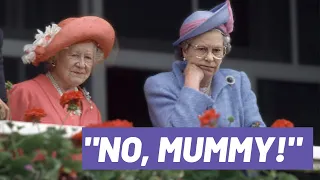 Queen Elizabeth talks to her mum