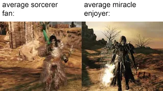 Average sorcerer fan VS average miracle enjoyer (DARK SOULS II)