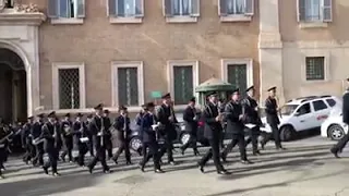 Cambio guardia al Quirinale: banda musicale Polizia Penitenziaria