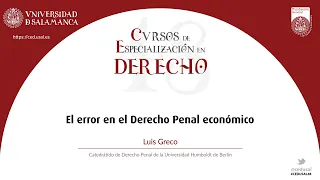 48 CED: El error en el Derecho Penal económico