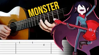 MONSTER Guitar Tabs Tutorial (Adventure Time: Distant Lands Obsidian)