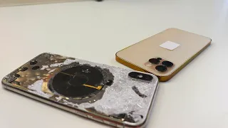 Transforming an iPhone X into a GOLD iPhone 12 Pro