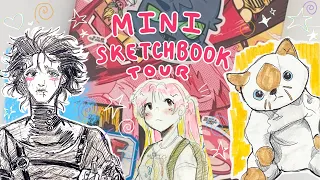 Mini sketchbook tour!  (〜￣▽￣)〜✨✨ while being tired…