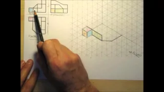 Dibujar pieza en perspectiva isométrica