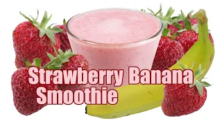 Strawberry Banana Smoothie Recipe - Strawberry Smoothie - Fruit Smoothie Recipes - HomeyCircle