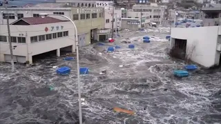 Tsunami Enters Kesennuma Bay, Kesennuma City 3/11/2011