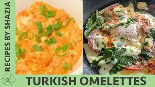 BEST OMELETTE RECIPE - How To Make Menemen (Turkish Egg Dish With Cheese And Tomato Sauce)