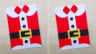 Christmas greeting card making ideas // DIY Merry Christmas card easy // How to make Christmas card