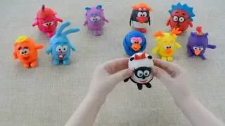 Смешарики яйца с сюрпризом открываем игрушки Smeshariki surprise eggs toys