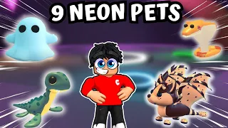 WIR HABEN ÜBER 120 NEON PETS in ADOPT ME! Wir machen 9 neue Neon Pets! | Roblox Deutsch