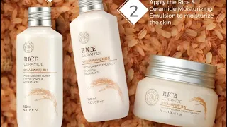 The face shop rice ceramide barrier repair for glass skin #youtube