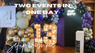 Tie and cluster balloons with me, inflating foil balloons and filling marquees | balloon decor