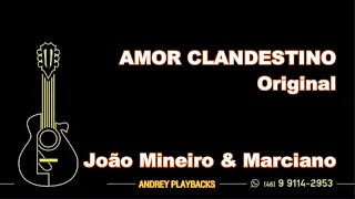 PLAYBACK | VS | KARAOKE - AMOR CLANDESTINO - Original com Backing - João Mineiro & Marciano