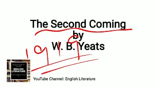 The Second Coming by W B Yeats | Line by Line explanation and analysis | Urdu/Hindi