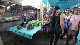 walking throught lanora guyana flea market