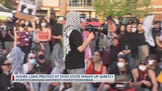 Protesters peaceful at Ohio State pro-Palestine demonstration