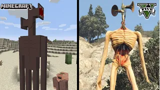 MINECRAFT Sirenhead VS GTA 5 Sirenhead - WHICH IS BEST?