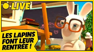 [🔴 LIVE ] LA RENTRÉE DES LAPINS 🐰 LES LAPINS CRETINS INVASION | Dessins animés pour enfants