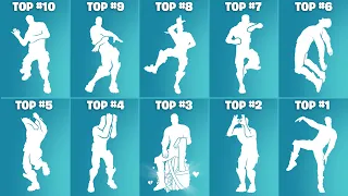 Top 10 Popular Fortnite Dances From EVERY SEASON! (Fishy Flourish, Shout, Stay Afloat, Tootsee)