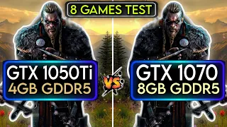 GTX 1050 Ti vs GTX 1070 | Test In 8 Games | How Big The Difference?