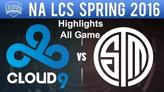 C9 vs TSM || Highlights All Game || NA LCS Spring Final 2017 || Cloud9 vs Team Solo Mid